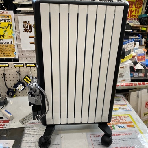 12/21値下げしました?⭐️高年式⭐️2022年製 DeLonghi オイルヒーター  MDHS12-PB デロンギ ディスプレイノ