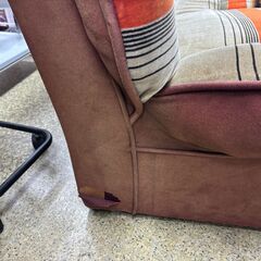 80年代ヴィンテージ ソファ ストライプ柄モケット張り 2人用の画像