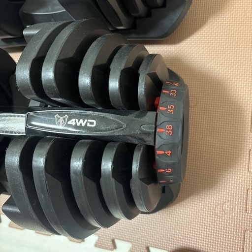 可変式ダンベル　38Kg 2個セット