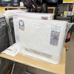②【展示未使用品‼️】クワッズ 省エネ大風量スリムパネルセラミックヒーター 電気ファンヒーター  ワイドエナヒート 暖房器具 リモコン付き アイボリー♪の画像
