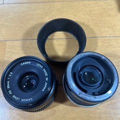 【中古】(キヤノン) Canon AE-1 ブラック　レンズ3点の画像