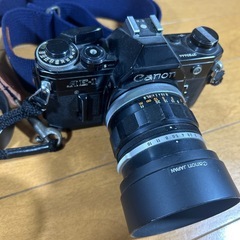 【中古】(キヤノン) Canon AE-1 ブラック　レンズ3点の画像