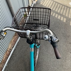 754  パナソニック最新機種電動アシスト自転車viviDX26インチブルーボディーの画像