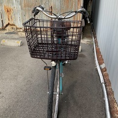 754  パナソニック最新機種電動アシスト自転車viviDX26インチブルーボディーの画像