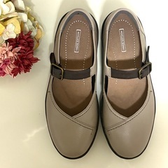 アキレス ソルボ ウェッジソール フラットシューズ メリージェーン 24㎝の画像