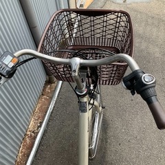 755  パナソニック最新機種電動アシスト自転車vivi26インチシルバーアルミボディーの画像