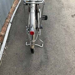 755  パナソニック最新機種電動アシスト自転車vivi26インチシルバーアルミボディーの画像