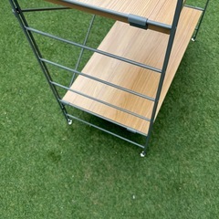 ベルメゾン　幅90cm ハンガーラック　ユニットシェルフ　可動棚の画像