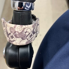 I 2512-453 APricaラクーナ　ソファークッション　ネイビーストライプ　中古美品の画像