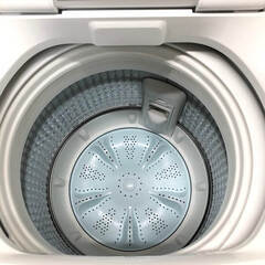 ss8206　アクア 洗濯機 5kg AQW-S5MBK(W) ホワイト AQUA 全自動洗濯機 白 縦型 ステンレス槽 3Dアクティブ洗浄 風乾燥 上開き クリアガラストップ 一人暮らし 単身赴任 コンパクト 洗濯機 中古の画像