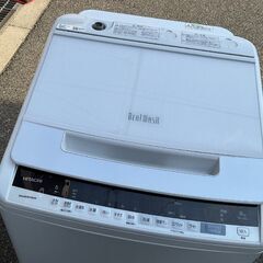 【RKGSE-395】特価！日立/ビートウオッシュ/8kg/全自動洗濯機/BW-V80E/中古品/2019年製/店頭引取推奨商品/弊社近隣配達も可の画像