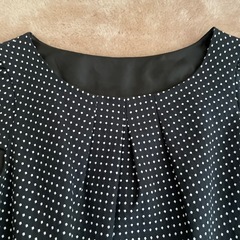 ドット柄ワンピース Mサイズの画像