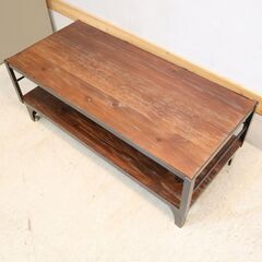 journal standard(ジャーナルスタンダードファニチャー)のカルビ TVボードです。アイアンと古木がインダストリアルなテレビボード。工業系やブルックリンスタイルなど男前インテリアに♪の画像