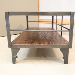 journal standard(ジャーナルスタンダードファニチャー)のカルビ TVボードです。アイアンと古木がインダストリアルなテレビボード。工業系やブルックリンスタイルなど男前インテリアに♪の画像