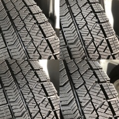 バリ溝13インチ  アルミホイール  スタッドレス145/80R13 4本 ブリジストンVRX2 2022年の画像