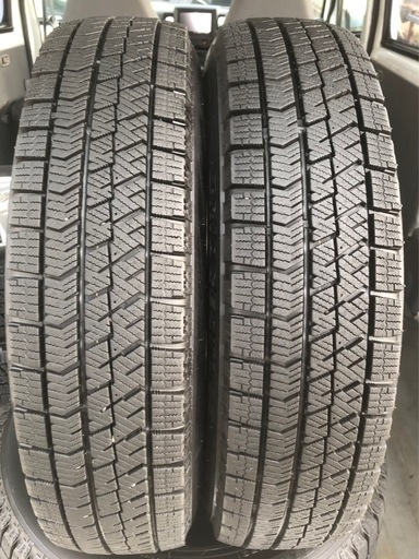 バリ溝13インチ  アルミホイール  スタッドレス145/80R13 4本 ブリジストンVRX2 2022年