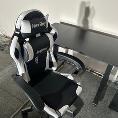 テーブルゲーミングチェアセット美品の画像