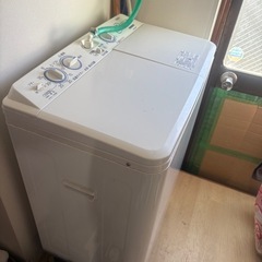 ペット用・作業着洗いにおすすめ｜動作確認済　　AQUA 二槽式洗濯機 4.5kg AQW-N451(W)
の画像