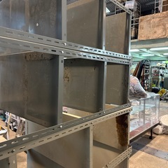 【商談中】サビあり　スチール5段ラック　グレーの画像