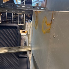 サビあり　アイボリー　4段スチールラックの画像