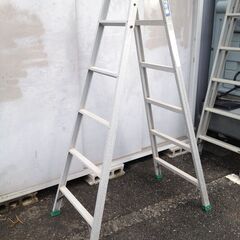 【年末年始営業のお知らせ】12月29日～1月4日までお休みとさせていただきます◆ ナフコ HN脚立 はしご兼用 脚立全長180cm はしご全長360cm 7.1kg HN-180 錆び汚れあり 現状渡しの画像