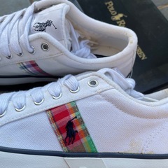 未使用　保管汚れあり　ラルフローレン　スニーカーの画像