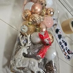 クリスマスツリー 今年購入未使用 オーナメント、箱付きの画像