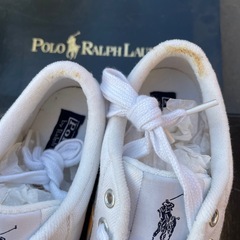 未使用　保管汚れあり　ラルフローレン　スニーカーの画像