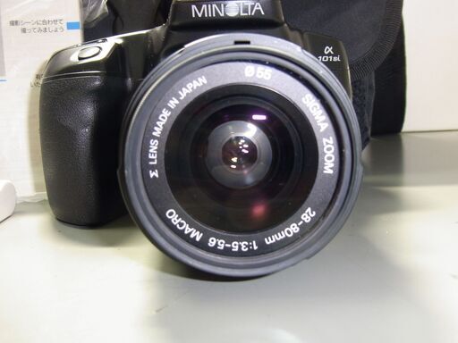 093　Minolta α-101si 一眼レフカメラレンズカメラバッグ送料込み 093・MINOLTA α-101siフィルムカメラ レンズ バッグ付き 送料込み