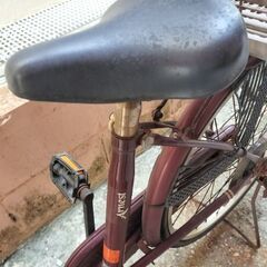 【後タイヤパンク】 ママチャリ　自転車の画像