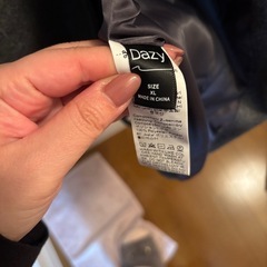 ダークグレー　ロングコート  XL　の画像