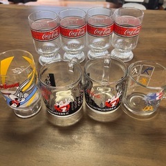 コカ・コーラ バグズ・8個セット　ゴーストバスターズ コップ　マックヴィンテージ　アンティーク　ファイヤーキング　アンカーボッキング　の画像