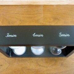 ☆ニトリ 砂時計型 オーナメント 3分計 4分計 5分計 NITORI 幅20cm 奥行4.5cm 高さ13cm 札幌市 豊平区 平岸店の画像