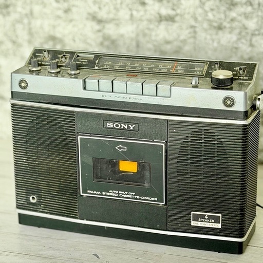 SONY「CF-2580」ステレオラジカセ ワンボックスデザイン