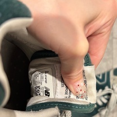 New Balance 574レディース24cmスニーカー ダークグリーンの画像