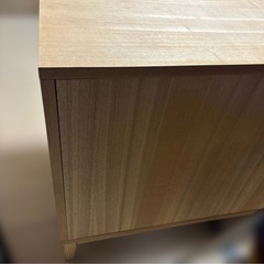 廃盤　無印良品　タモ材　キャビネットの画像
