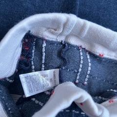 90cm ミキハウス　ホットビスケッツ　ニットタイツ　スパッツ　レギンスの画像