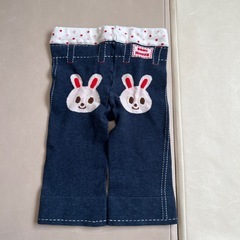 90cm ミキハウス　ホットビスケッツ　ニットタイツ　スパッツ　レギンスの画像