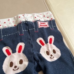 90cm ミキハウス　ホットビスケッツ　ニットタイツ　スパッツ　レギンスの画像
