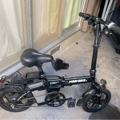 MOBI-BIKE 48折りたたみ電動自転車 ブラックの画像