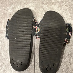 花柄リボン付きサンダル　Lの画像