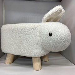 新品 未使用 アニマルスツール ウサギ ウシ 2点セットの画像