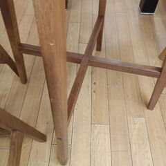 ★リユースのサカイつくば店★TK7726  カウンターテーブルセット ブラウン H92×W80 クリーニング済みの画像