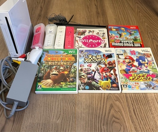 【決まりました
】Wii (コントローラー4本)、ソフト5本！