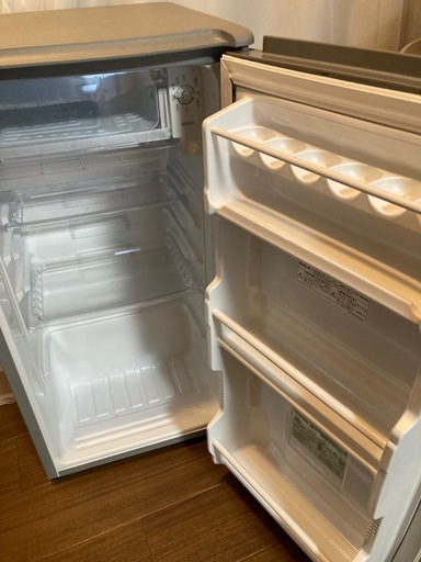 冷蔵庫 75L 2022年製 AQUA AQR-8K2(S) シルバー 1ドア単身 1人暮らし