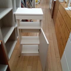 ★リユースのサカイつくば店★TK7730  収納ラック ホワイト H90×D28×W39 クリーニング済みの画像