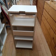 ★リユースのサカイつくば店★TK7730  収納ラック ホワイト H90×D28×W39 クリーニング済みの画像