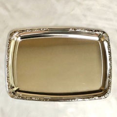 昭和レトロ　パーティープレート　大皿　金属製の画像