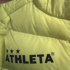 ATHLETA 中綿ウォームショートジャケット M フラッシュイエローの画像