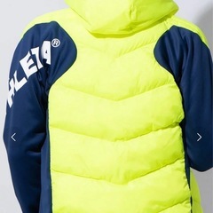 ATHLETA 中綿ウォームショートジャケット M フラッシュイエローの画像